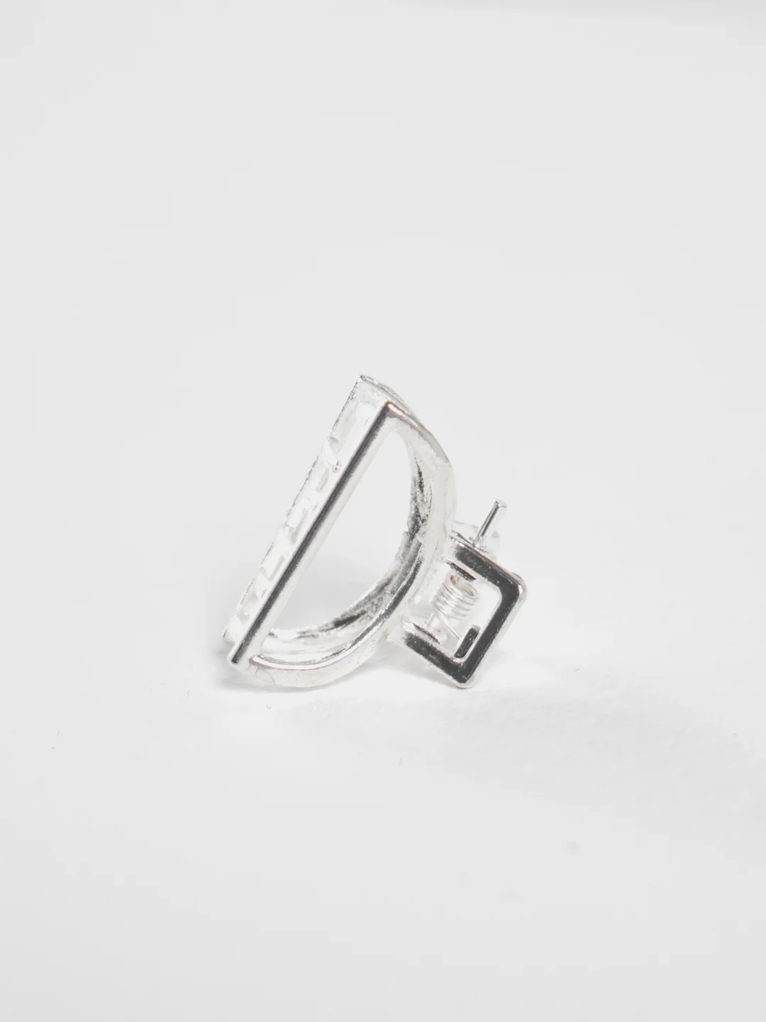 Серебряный заколка краб для волос, маленький крабик, металл, 2,5 см, 1, 2 штуки