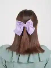 Лавандовый бант на заколке