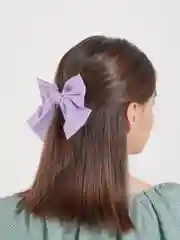 Лавандовый бант на заколке