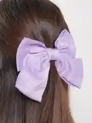 Лавандовый бант на заколке