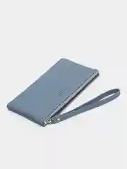 Голубой кошелек женский Miyin & Classic на молнии из экокожи, 6 цветов