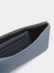 Голубой кошелек женский Miyin & Classic на молнии из экокожи, 6 цветов