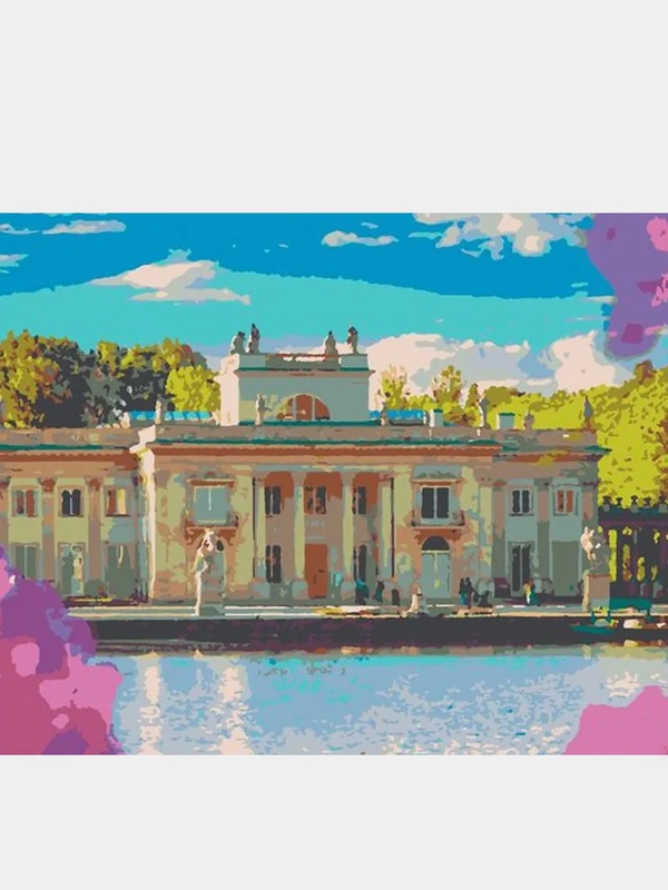 Картина по номерам на холсте с подрамником "В Варшаве", 50 x 40 см