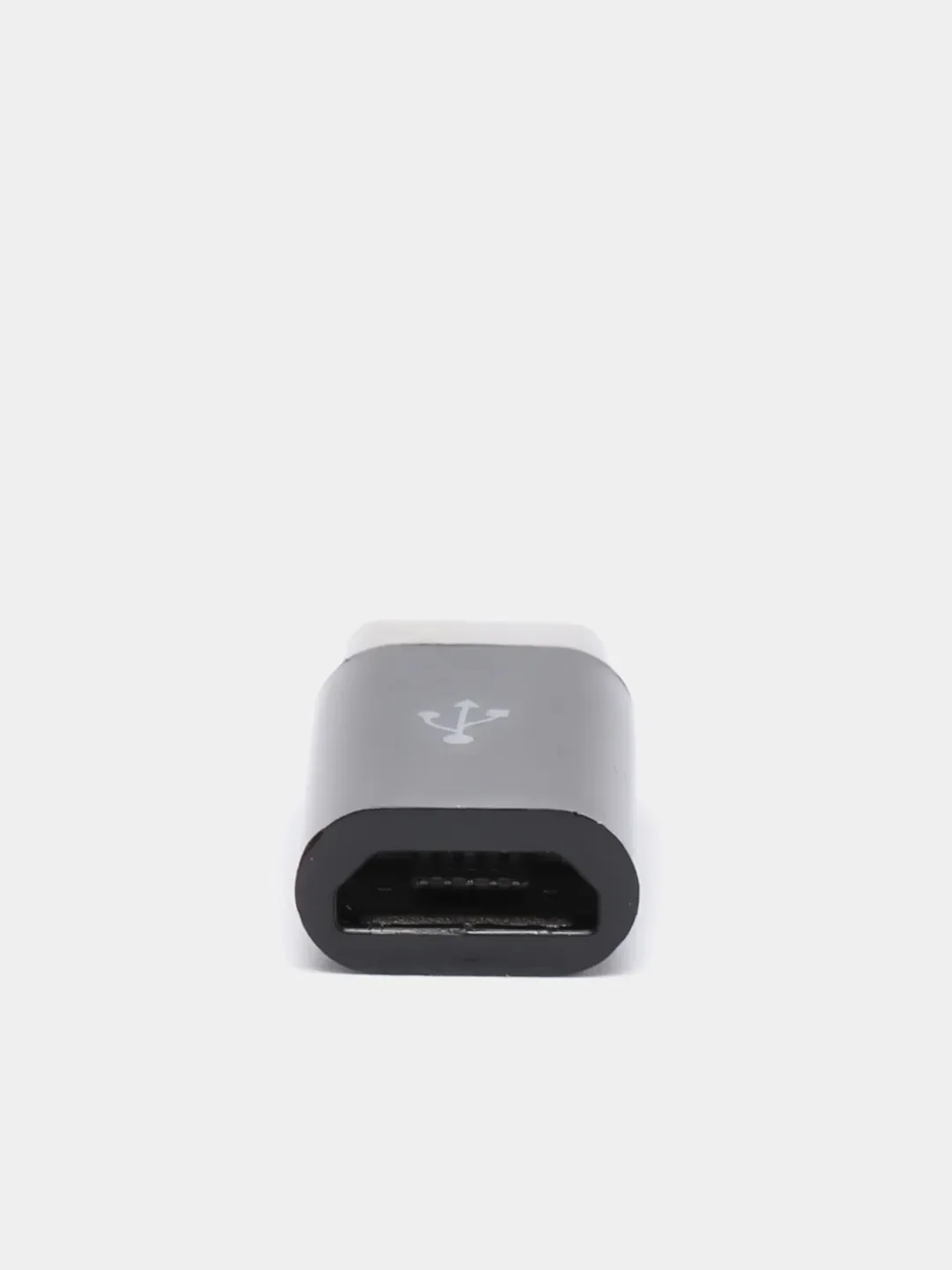 Белый адаптер переходник usb type c на micro usb otg