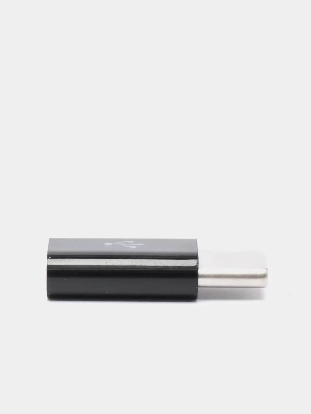 Белый адаптер переходник usb type c на micro usb otg