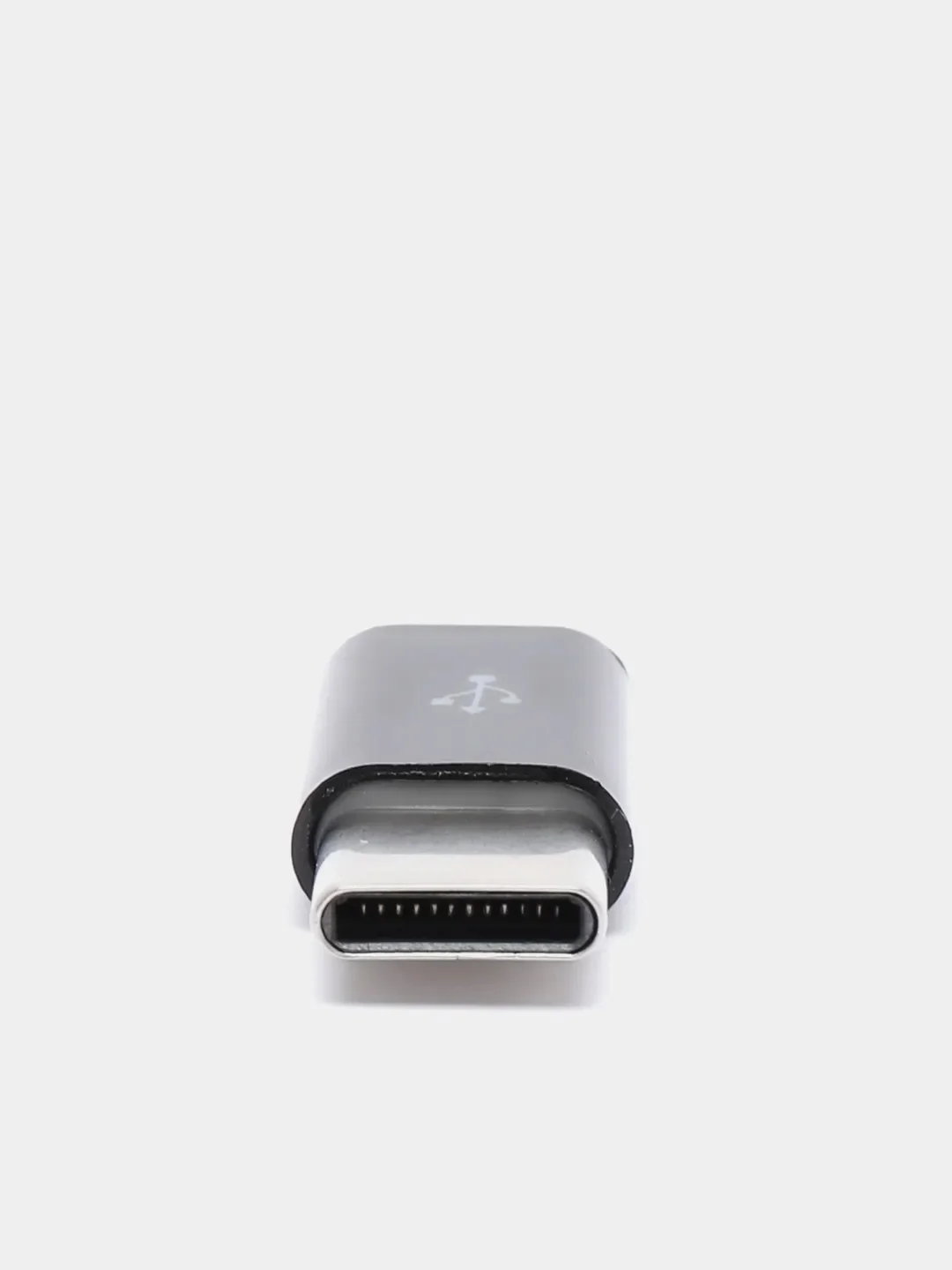 Белый адаптер переходник usb type c на micro usb otg