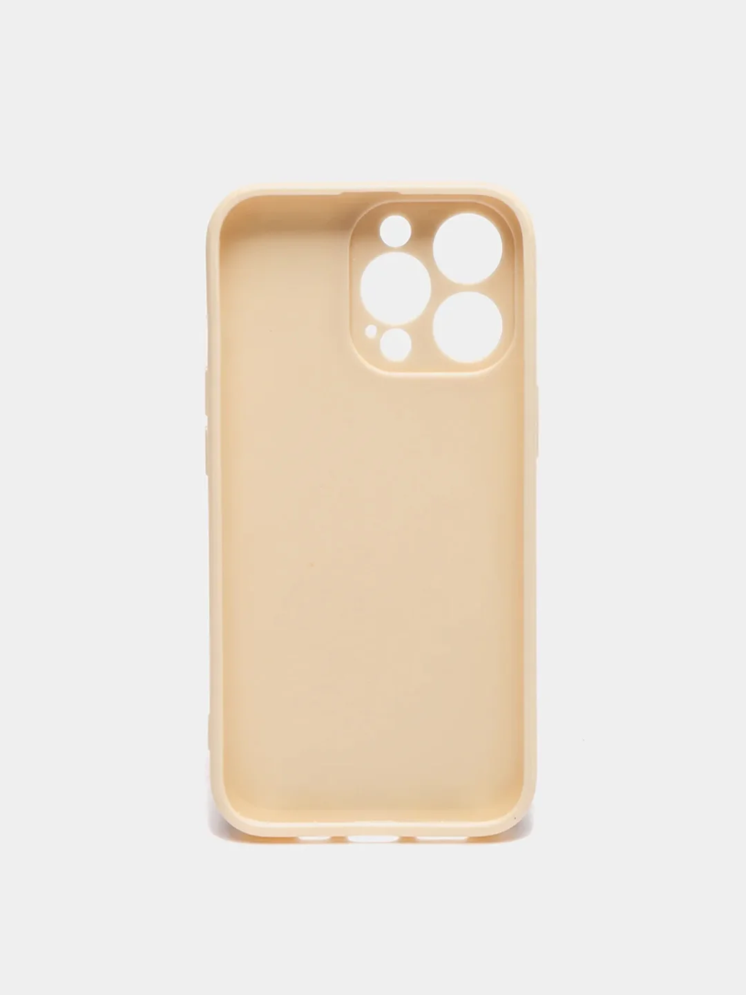 Бежевый чехол для айфон (iPhone) 11 XR 13 12 7 8 Plus mini pro max силиконовый прозрачный про макс