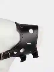 Черный кожаный намордник для собак