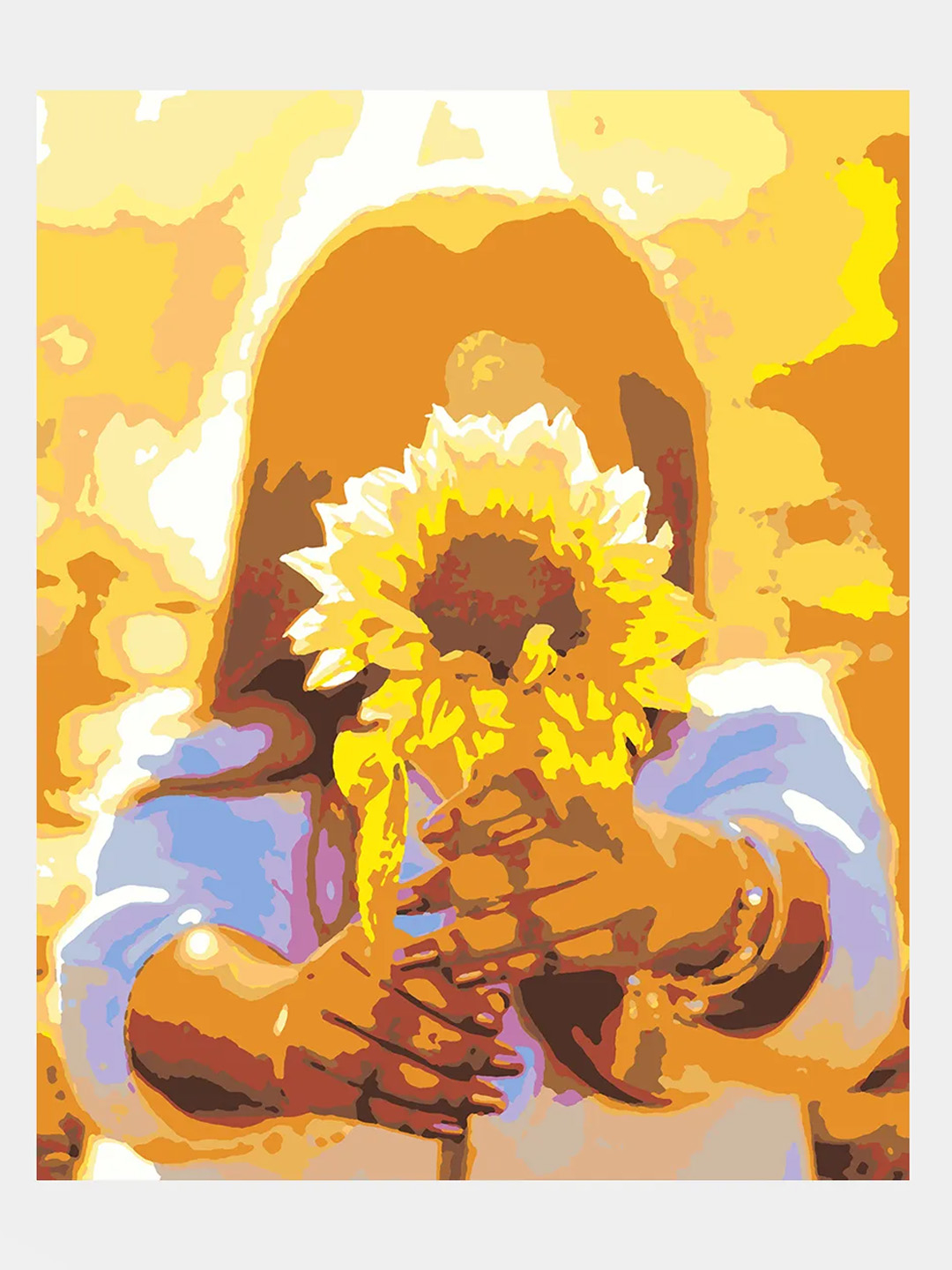 Картина по номерам на холсте с подрамником Солнце в руках, 50x40 см  купить по цене 349 ₽ в интернет-магазине KazanExpress