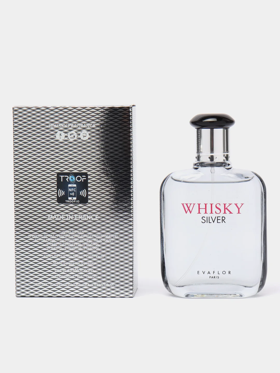 Туалетная вода для мужчин WHISKY SILVER, 100 мл