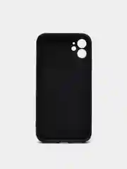 Угольный чехол силиконовый на iPhone 11 12 Айфон 11 12