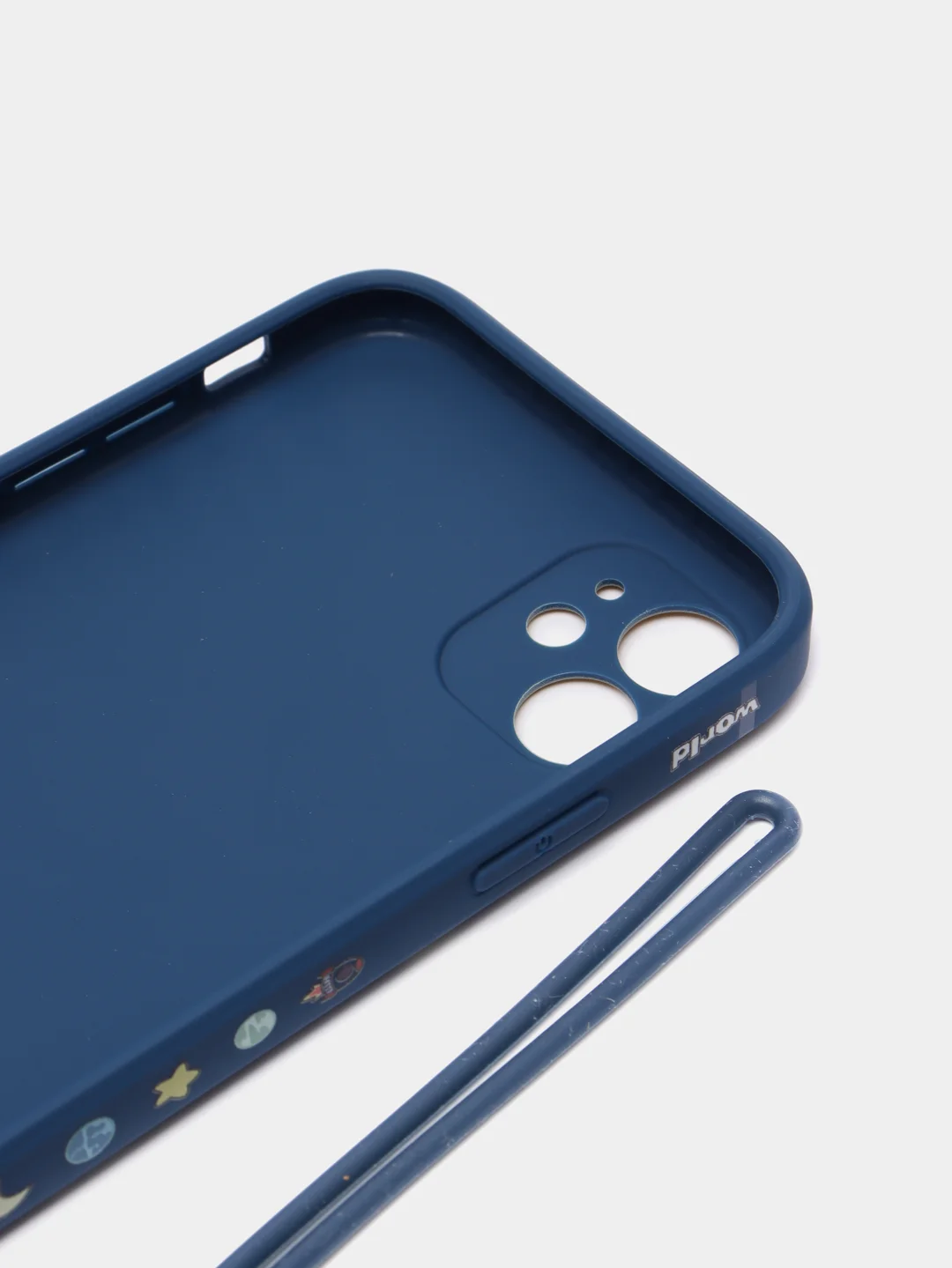 Индиго чехол силиконовый на iPhone 11 12 Айфон 11 12