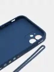 Индиго чехол силиконовый на iPhone 11 12 Айфон 11 12