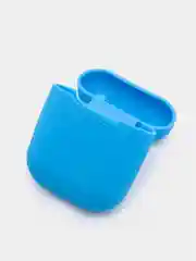 Индиго чехол для наушников Apple Airpods 1 и 2 силиконовый