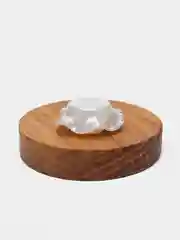 Белый полубусины фигурные Роза