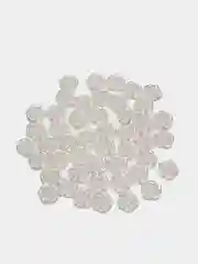 Белый полубусины фигурные Роза