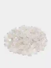 Белый полубусины фигурные Роза