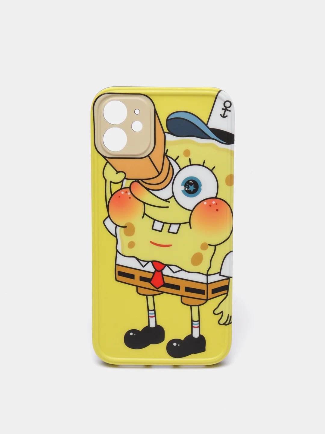 Желтый чехол силиконовый на iPhone 11 12 Айфон 11 12