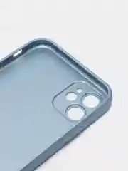 Небесно-голубой чехол силиконовый со стеклянной панелью для Apple iPhone 11 (Айфон 11)