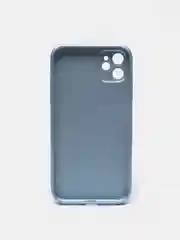 Небесно-голубой чехол силиконовый со стеклянной панелью для Apple iPhone 11 (Айфон 11)