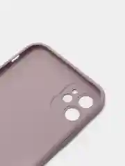 Бежевый меланж чехол силиконовый со стеклянной панелью для Apple iPhone 11 (Айфон 11)