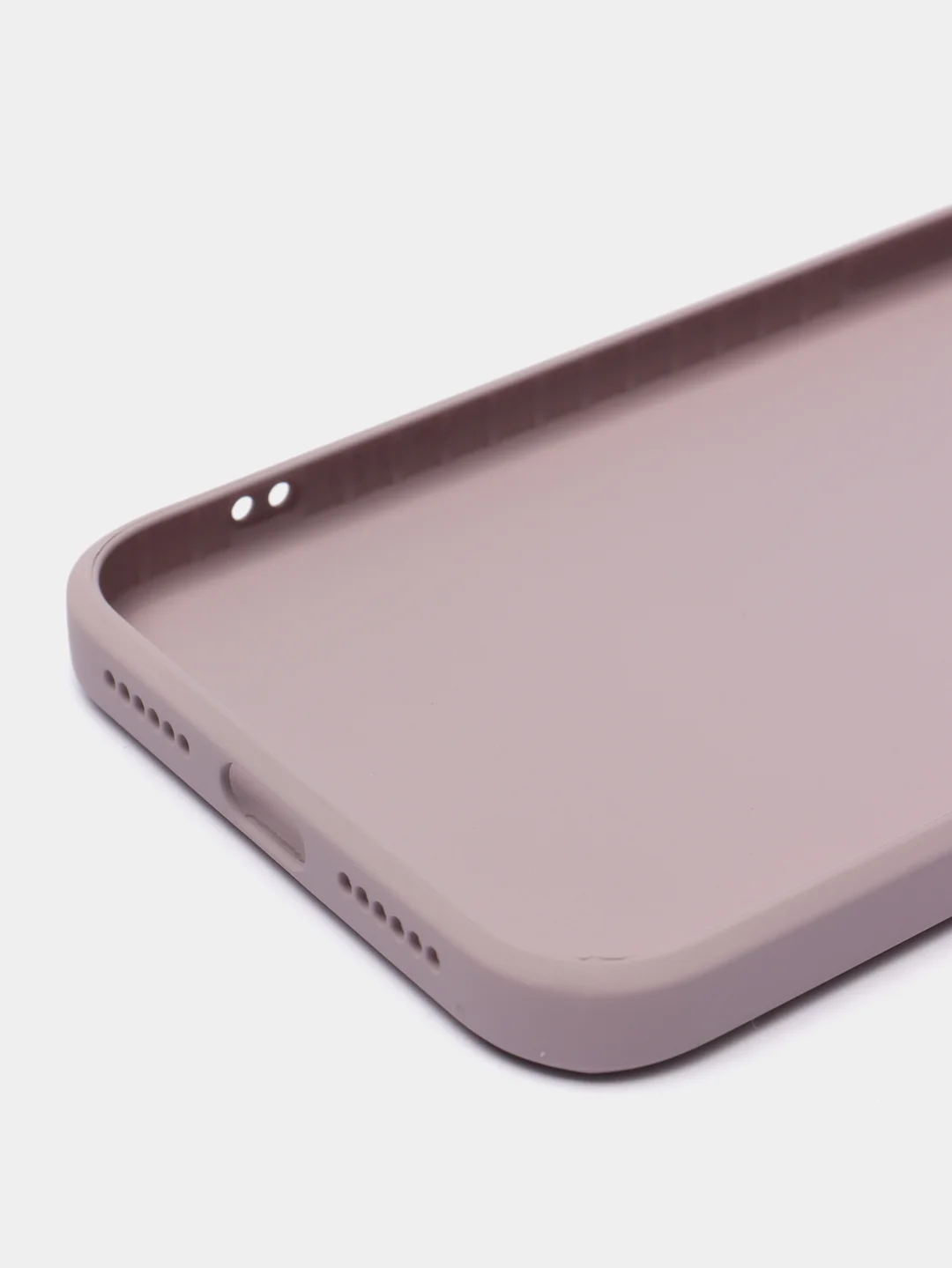 Бежевый меланж чехол силиконовый со стеклянной панелью для Apple iPhone 11 (Айфон 11)