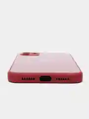 Багровый чехол силиконовый со стеклянной панелью для Apple iPhone 11 (Айфон 11)