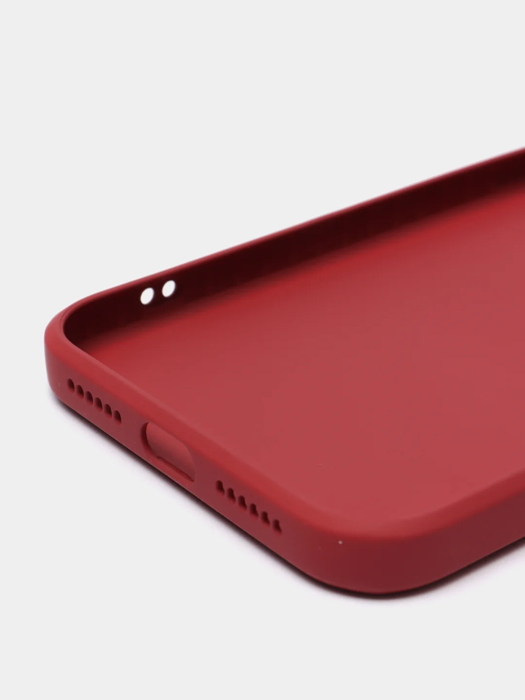 Багровый чехол силиконовый со стеклянной панелью для Apple iPhone 11 (Айфон 11)