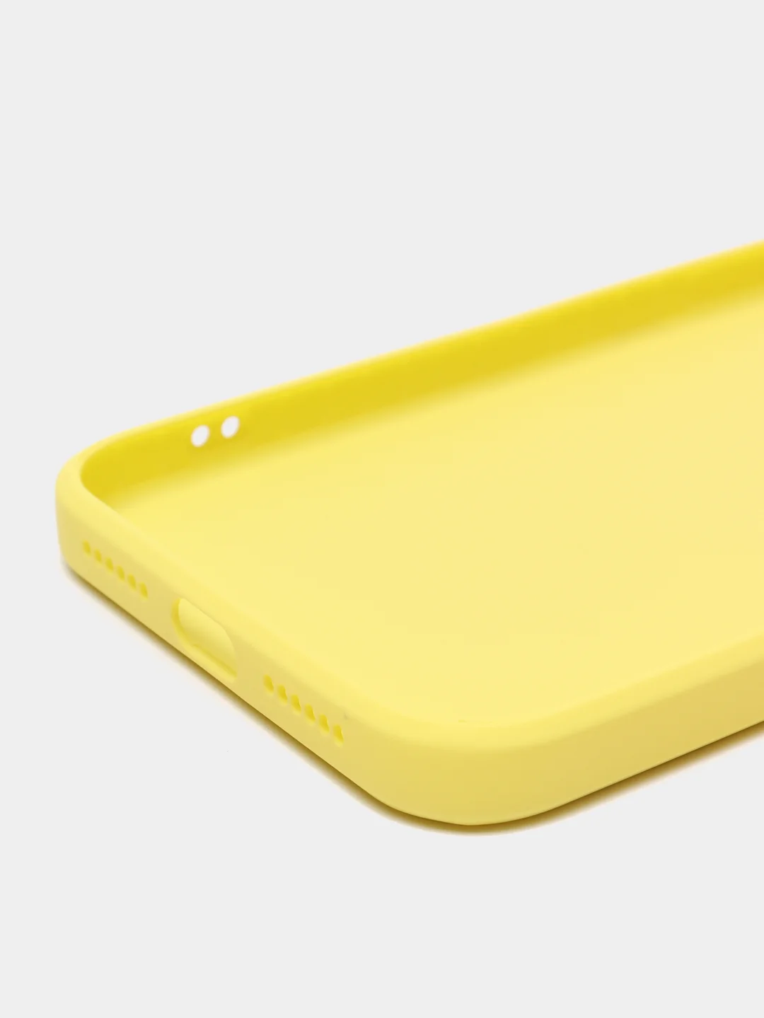 Лимонный чехол силиконовый со стеклянной панелью для Apple iPhone 11 (Айфон 11)
