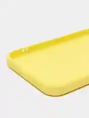 Лимонный чехол силиконовый со стеклянной панелью для Apple iPhone 11 (Айфон 11)