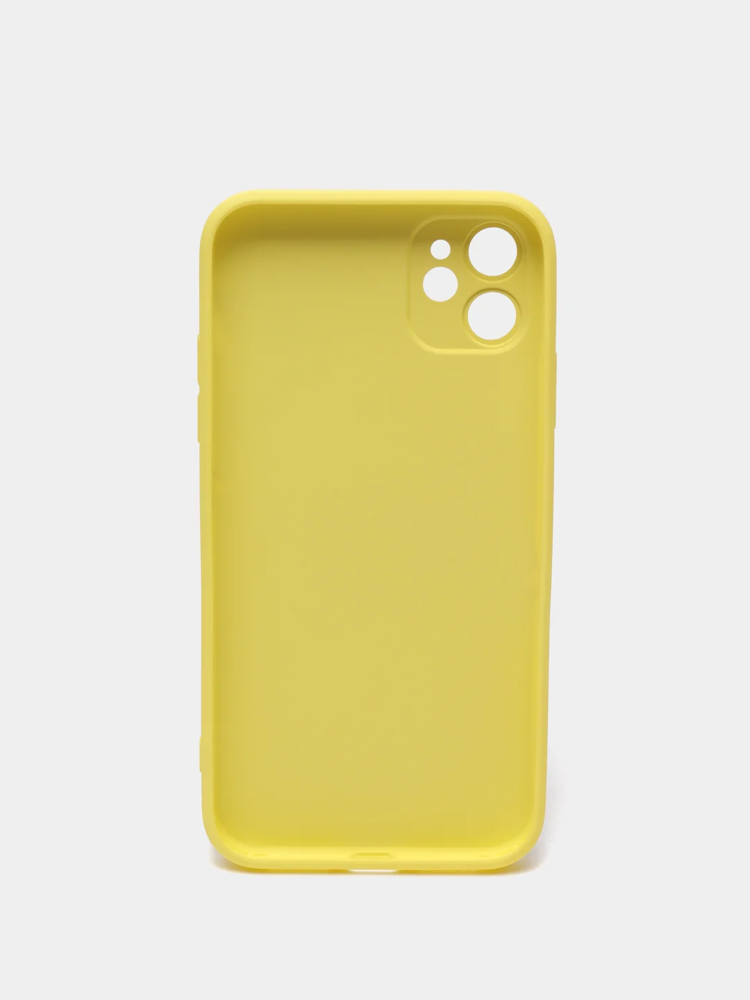 Лимонный чехол силиконовый со стеклянной панелью для Apple iPhone 11 (Айфон 11)