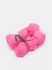 Фуксия розы из фоамирана с органзой на проволоке
