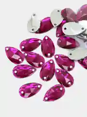 Вишнёвый стразы пришивные, капля Fuchsia (PЗ0)