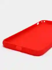 Красный чехол для Apple iPhone XS Max силиконовый, матовый, однотонный