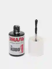 1К, черная, матовая, KUDO, эмаль, автомобильная, ремонтная, с кисточкой
