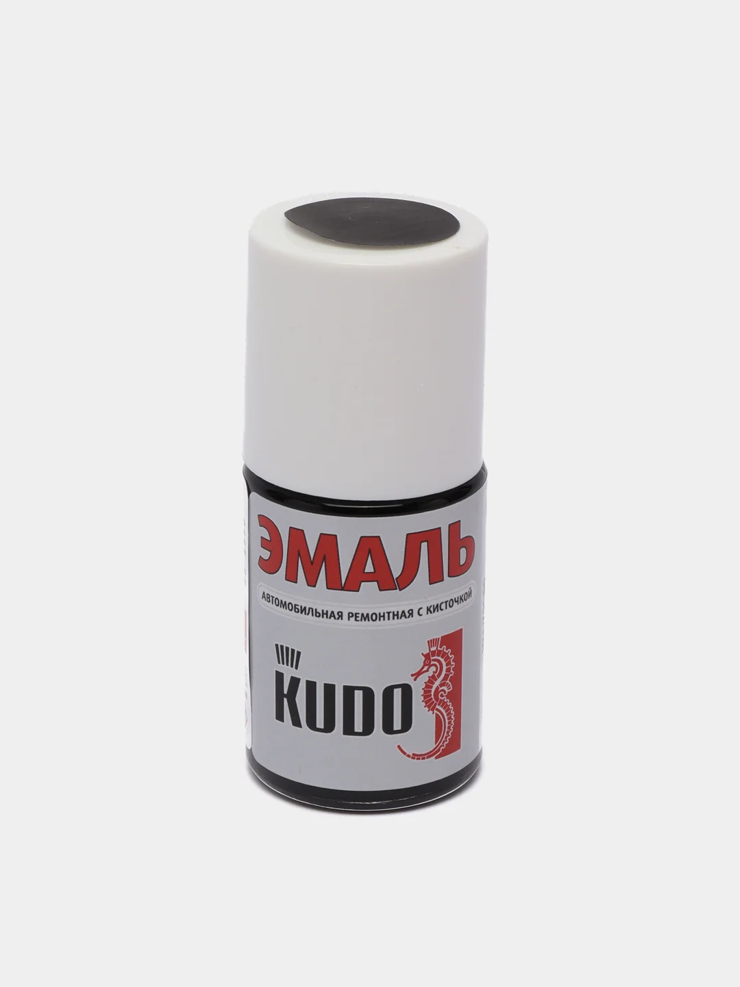 1К, черная, матовая, KUDO, эмаль, автомобильная, ремонтная, с кисточкой