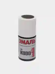 1К, черная, матовая, KUDO, эмаль, автомобильная, ремонтная, с кисточкой