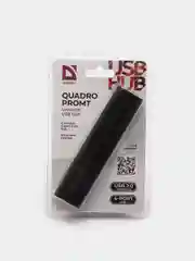 Универсальный USB разветвитель Defender USB 2.0, светодиодный индикатор, 4 порта