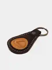 Брелок для ключа кожаный, трёхслойный, с логотипом