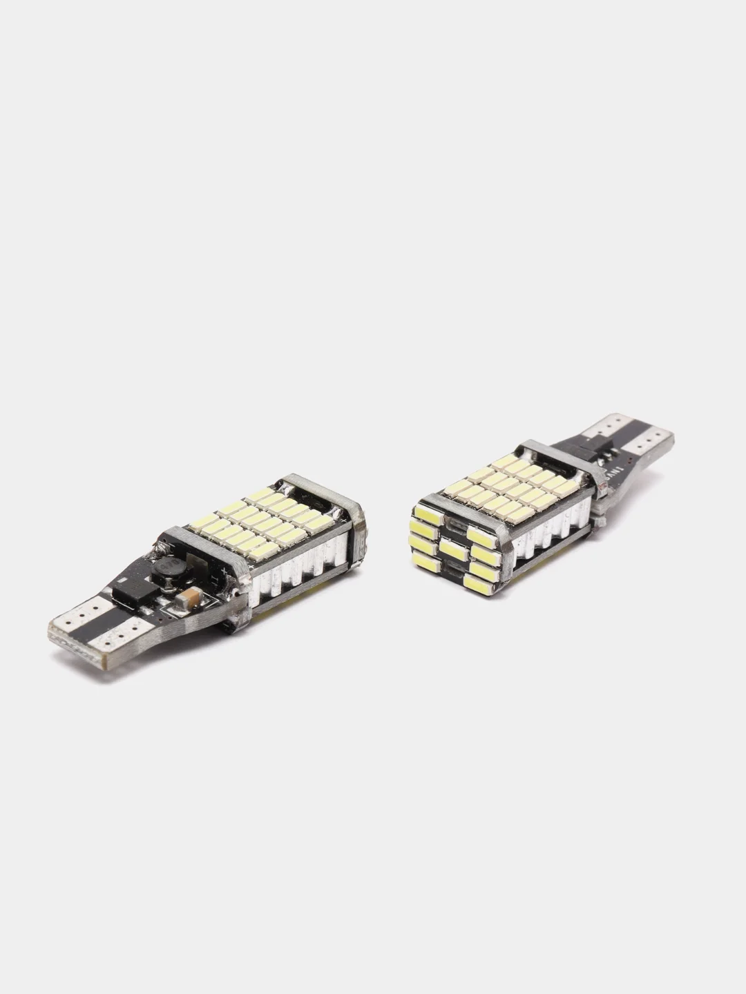 Белый габаритные светодиодные лампы T10 W5W 26SMD и T15 W16W на огни на габаритки и задний ход