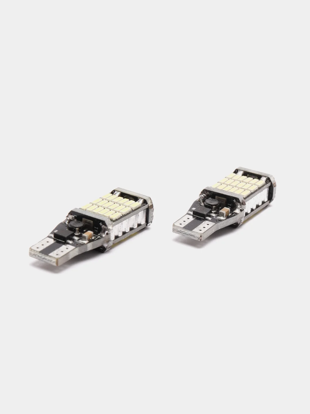 Белый габаритные светодиодные лампы T10 W5W 26SMD и T15 W16W на огни на габаритки и задний ход