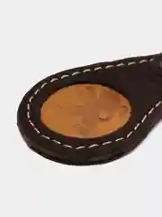 Брелок для ключа кожаный, трёхслойный, с логотипом