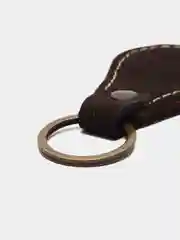 Брелок для ключа кожаный, трёхслойный, с логотипом