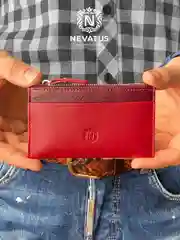 Красный кожаная ключница унисекс Nevatus DG серии Gregory