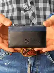 Черный кожаная ключница унисекс Nevatus DG серии Gregory