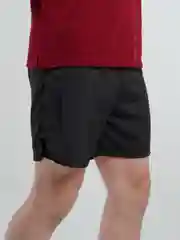 Черный шорты для спорта, двухслойные