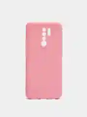 Розовый чехол для Xiaomi Redmi 9 силиконовый