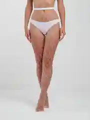 Белый колготки в сетку, женские