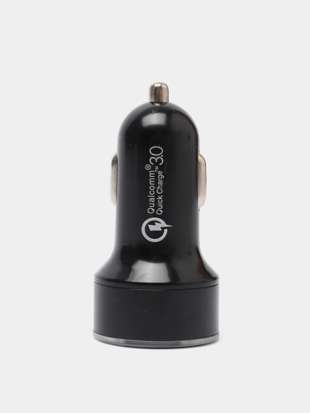 Черный автомобильное зарядное устройство, 2USB, QC3 (быстрая зарядка) и 2,4А
