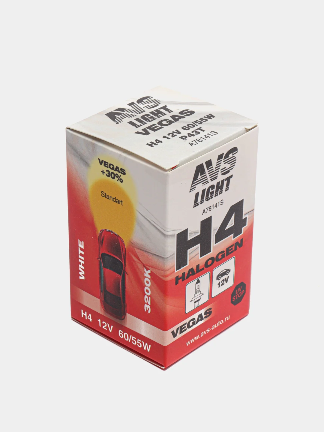 Лампа галогенная AVS Vegas H1, H3, H4, H7 12V, 55W